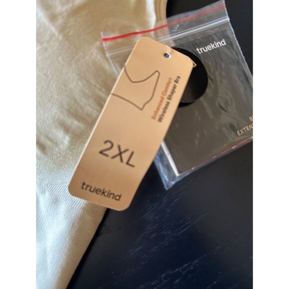 Truekind Beige Wireless Comfort Bra With Back Extender 2XL - Picture 3 of 7